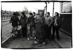 Striking miners in the 80s on the picket line
