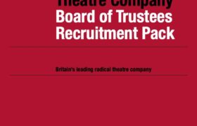Red Ladder Theatre Company Board of Trustees Recruitment Pack on red background