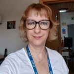 Lorna selfie in glasses and lanyard